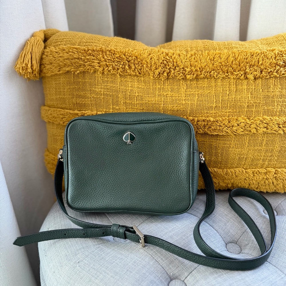 Kate Spade Polly Medium Camera Bag in Deep Evergreen Green